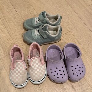 Kids easy slip on shoe bundle